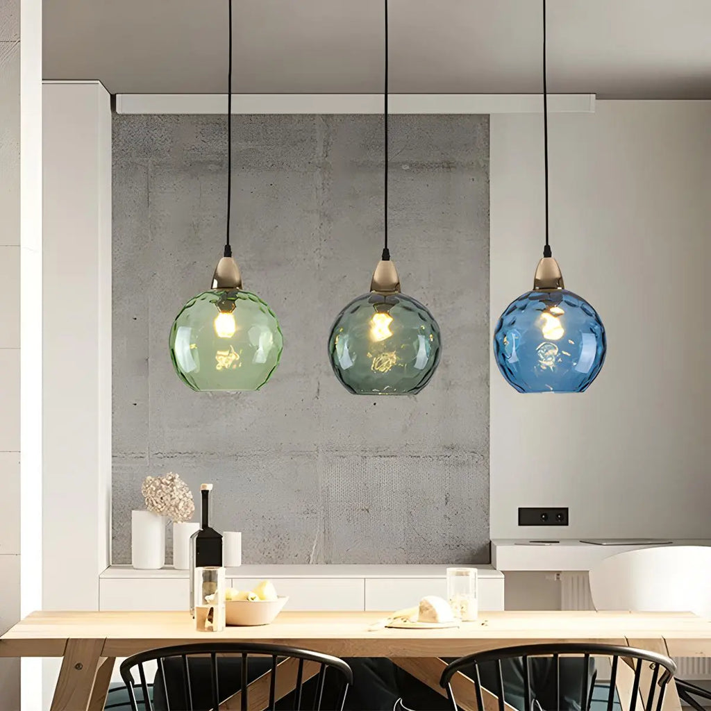 Smoked Glass Globe Pendant Light – Grey, E26, 20 cm, Mood Lighting for Dining Table, Living Room & Bedroom