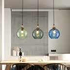 Smoked Glass Globe Pendant Light – Grey, E26, 20 cm, Mood Lighting for Dining Table, Living Room & Bedroom