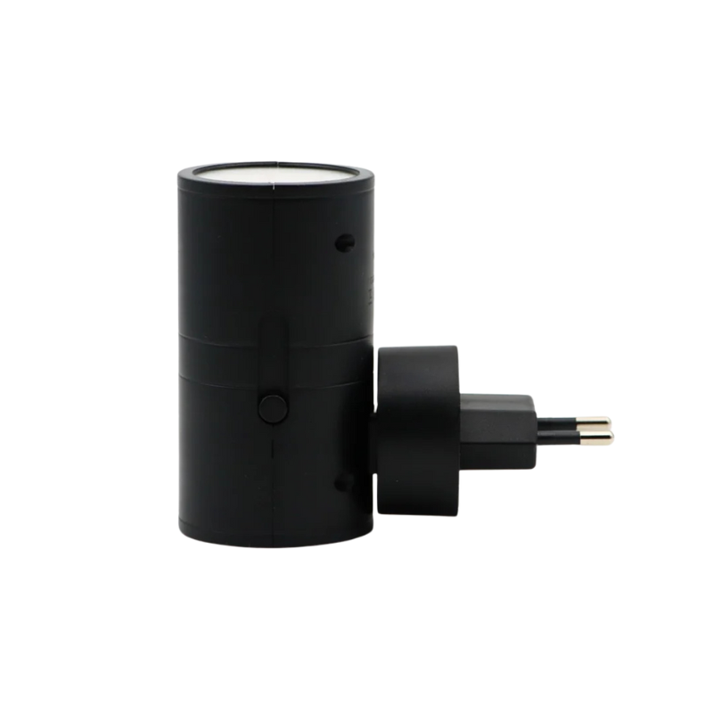 Dimmable Plug-in LED Wall Light with Night Light Function – Modern Black or White for Bedroom & Kids’ Room