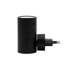 Dimmable Plug-in LED Wall Light with Night Light Function – Modern Black or White for Bedroom & Kids’ Room