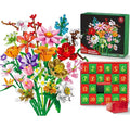 Building Block Flower Bouquet Advent Calendar with 24 Flower Kits 2026