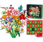 Building Block Flower Bouquet Advent Calendar with 24 Flower Kits 2026