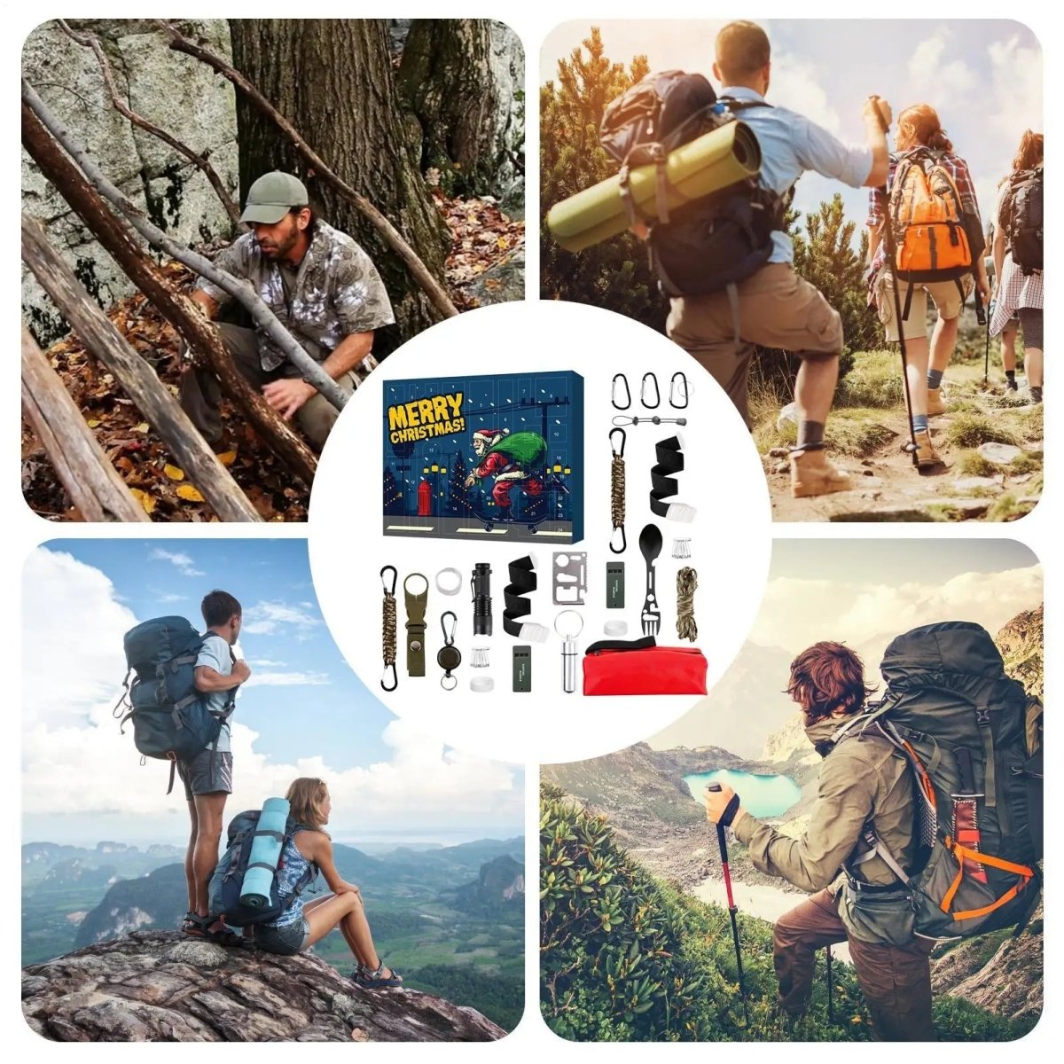 Adventrail | Outdoor Advent Calendar with 24 Bushcraft Gadgets and Tools
