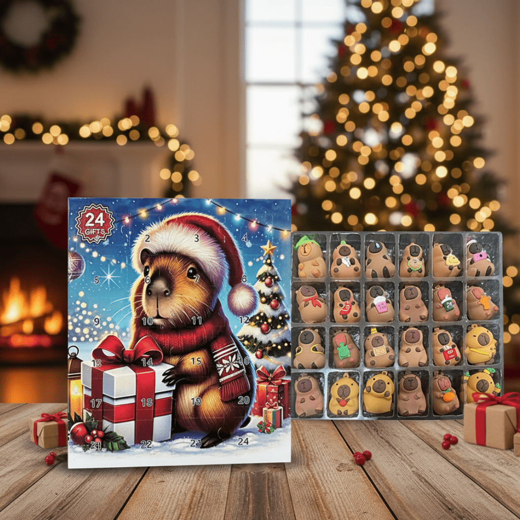 Capolina | Kids Advent Calendar with 24 Capybara Figures in ABS