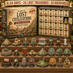 Ancient Civilisations Advent Calendar with 24 Archaeology Miniatures 2026