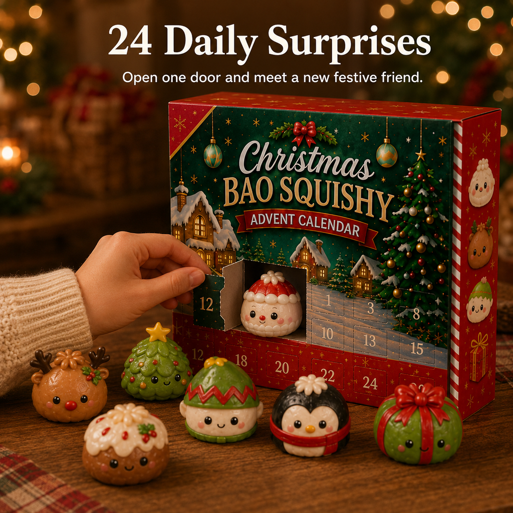 Baomira | Squishy Advent Calendar with 24 Christmas Bao Bun Figures