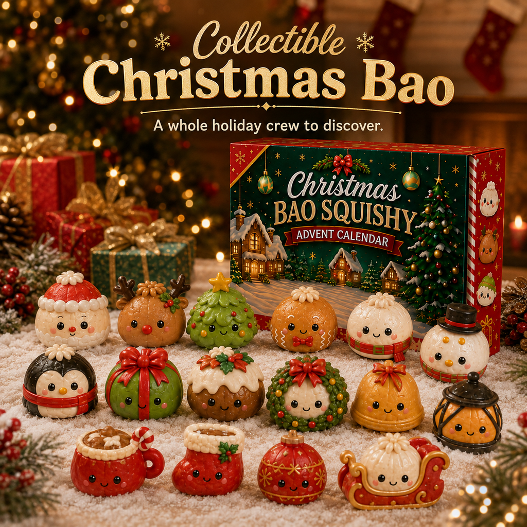 Baomira | Squishy Advent Calendar with 24 Christmas Bao Bun Figures