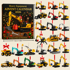 Baggora | Kids Advent Calendar with 24 Die-Cast Mini Construction Vehicles
