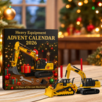 Baggora | Kids Advent Calendar with 24 Die-Cast Mini Construction Vehicles