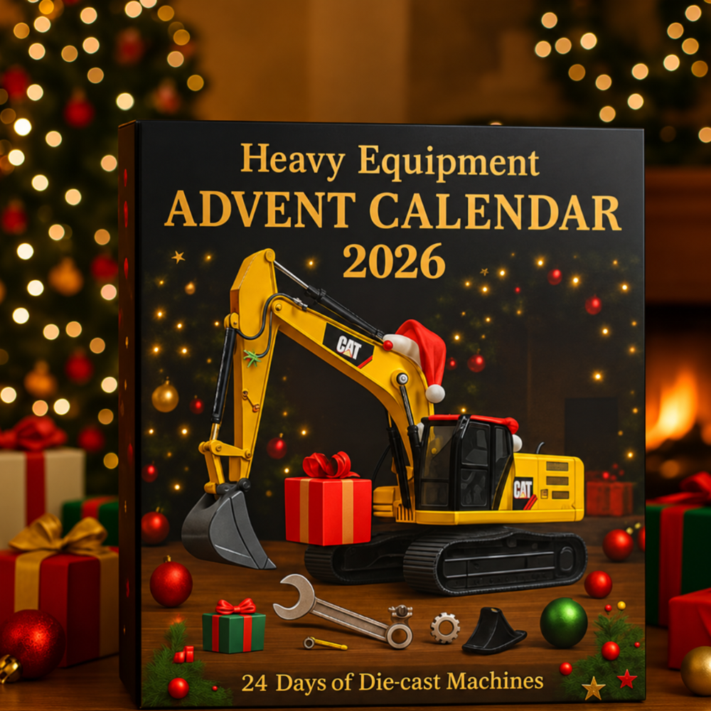 Baggora | Kids Advent Calendar with 24 Die-Cast Mini Construction Vehicles