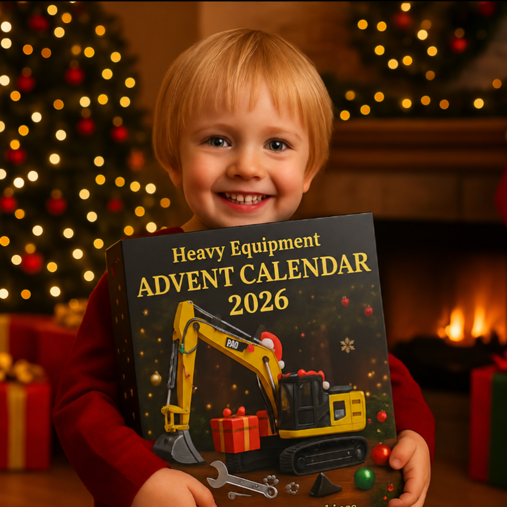 Baggora | Kids Advent Calendar with 24 Die-Cast Mini Construction Vehicles
