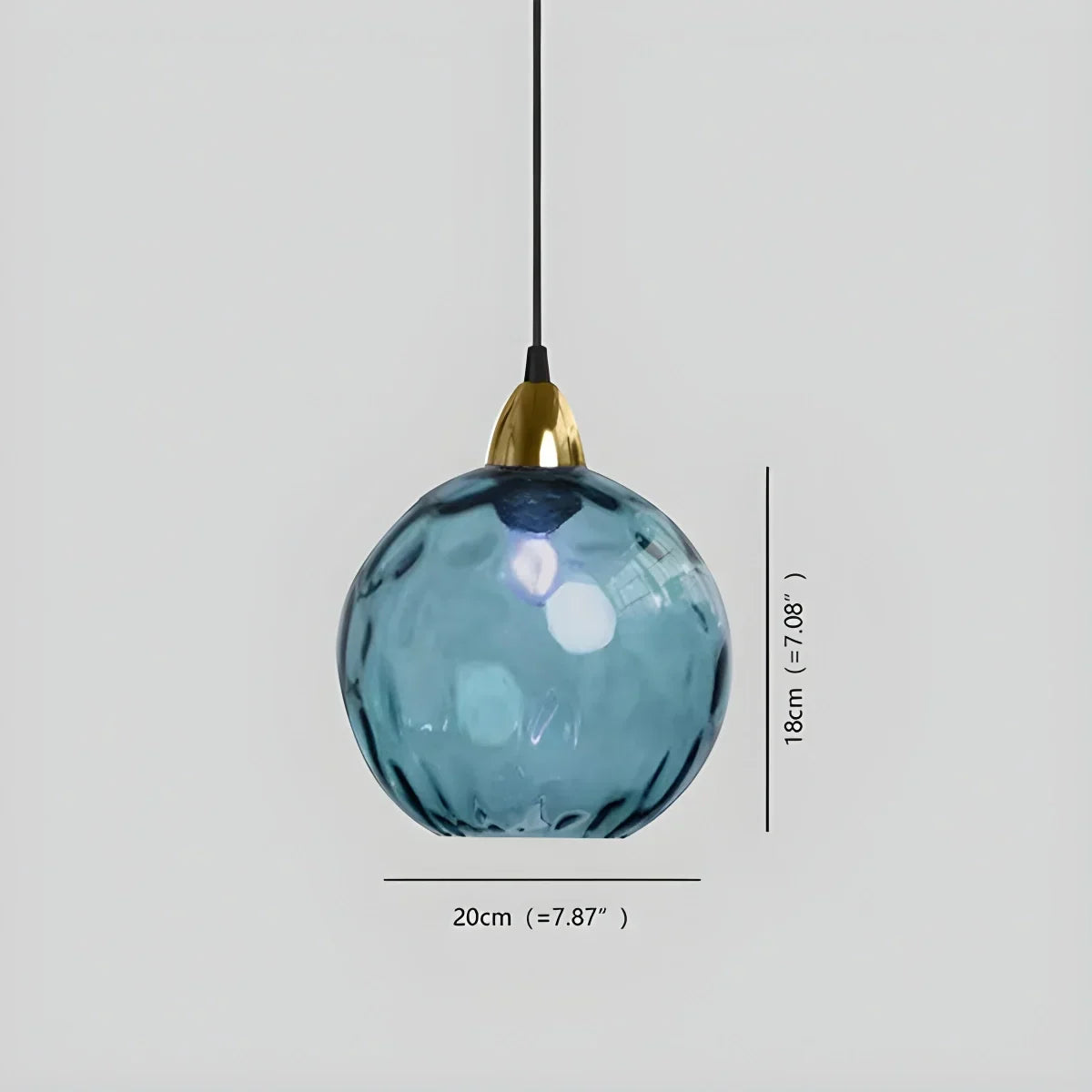 Smoked Glass Globe Pendant Light – Grey, E26, 20 cm, Mood Lighting for Dining Table, Living Room & Bedroom