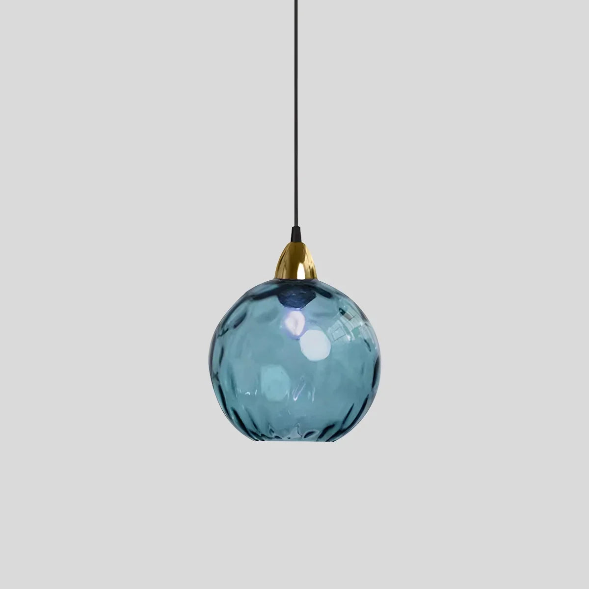 Smoked Glass Globe Pendant Light – Grey, E26, 20 cm, Mood Lighting for Dining Table, Living Room & Bedroom