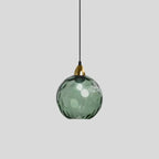 Smoked Glass Globe Pendant Light – Grey, E26, 20 cm, Mood Lighting for Dining Table, Living Room & Bedroom