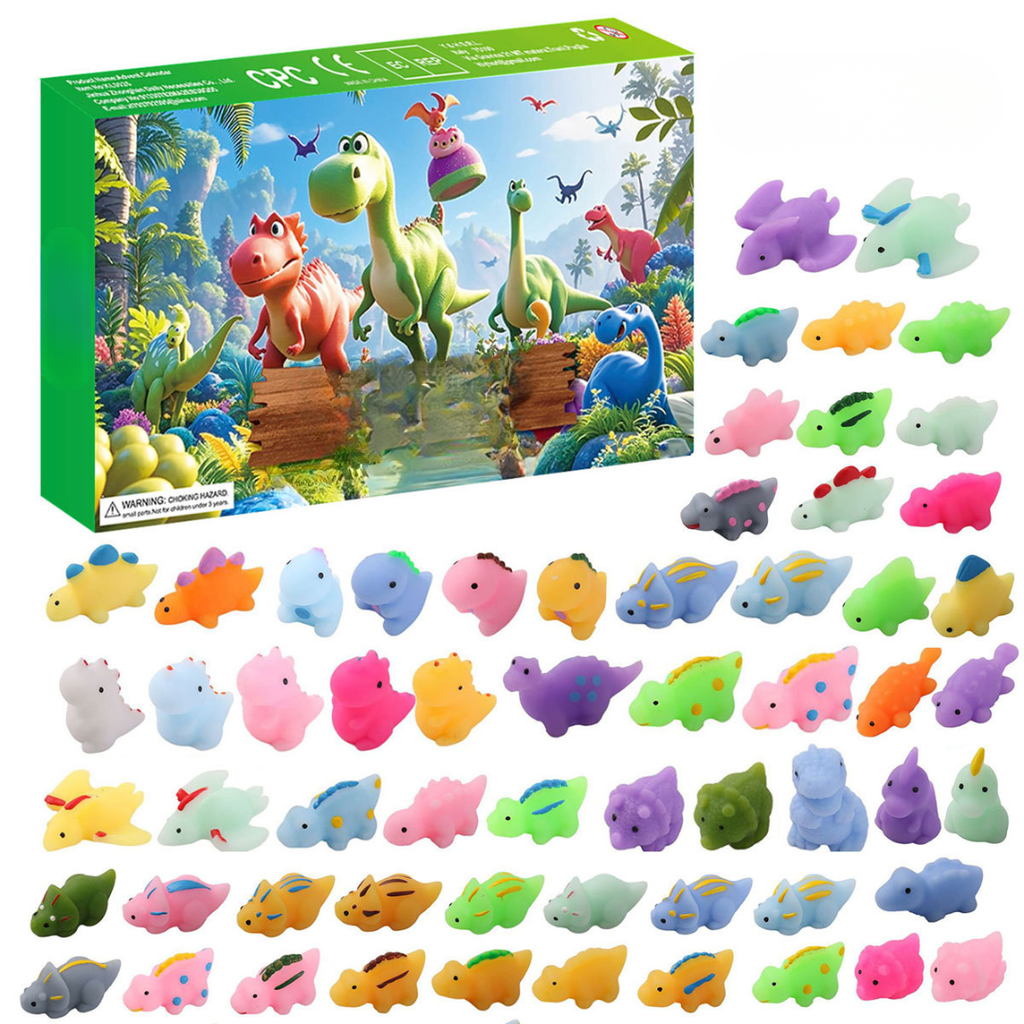 Dinoka | Kids Advent Calendar with 24 Collectible Dinosaur Figures