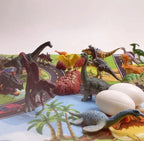 Dinosaur Advent Calendar with 24 Rubber Figures and Play Mat 2026