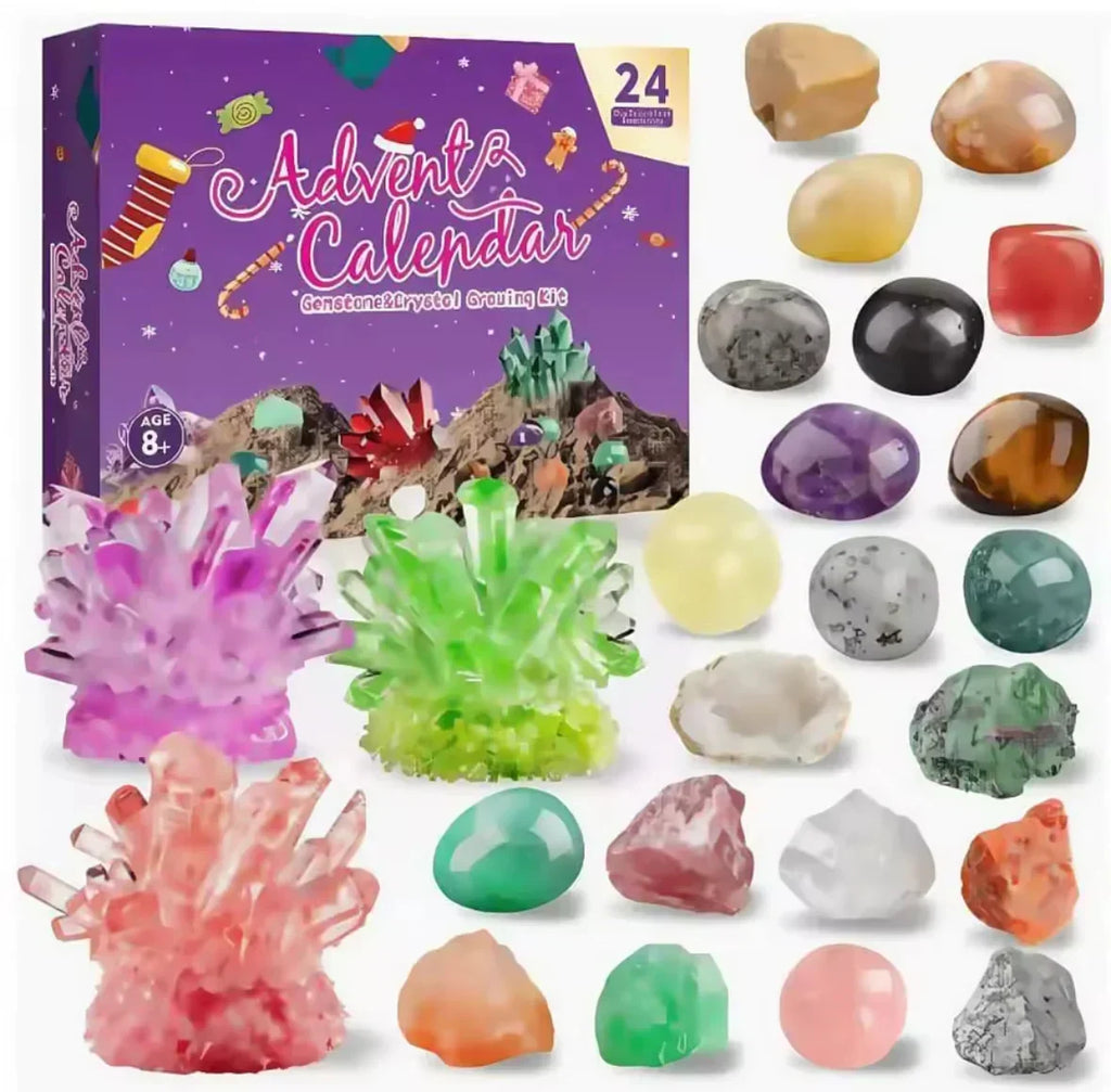 Mineral Advent Calendar with 24 Natural Stones for Collectors 2026
