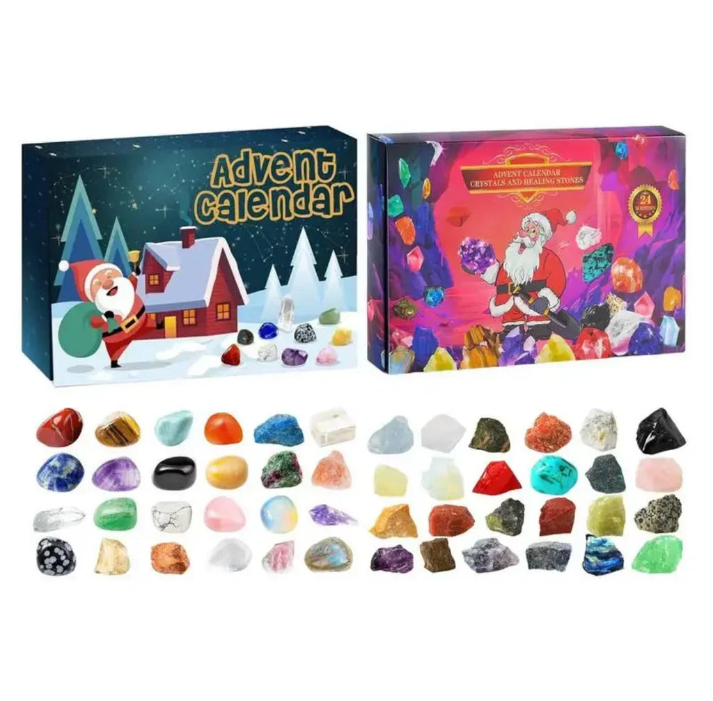 Mineral Advent Calendar with 24 Natural Stones for Collectors 2026