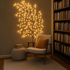 Warm White LED Willow Branch Wall Light – Dimmable Natural Mood Lighting with Remote Control