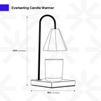 Candle Warmer Lamp with Timeless Marble Finish – Flameless Warmth