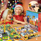 Kranoli | Construction Vehicle Advent Calendar for Kids with Crane and Play Board
