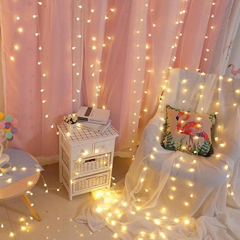 LED Fairy Lights – Warm White String Lights with Balls, Flowers, Stars or Snowflakes for Bedroom, Indoor & Outdoor