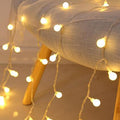 LED Fairy Lights – Warm White String Lights with Balls, Flowers, Stars or Snowflakes for Bedroom, Indoor & Outdoor