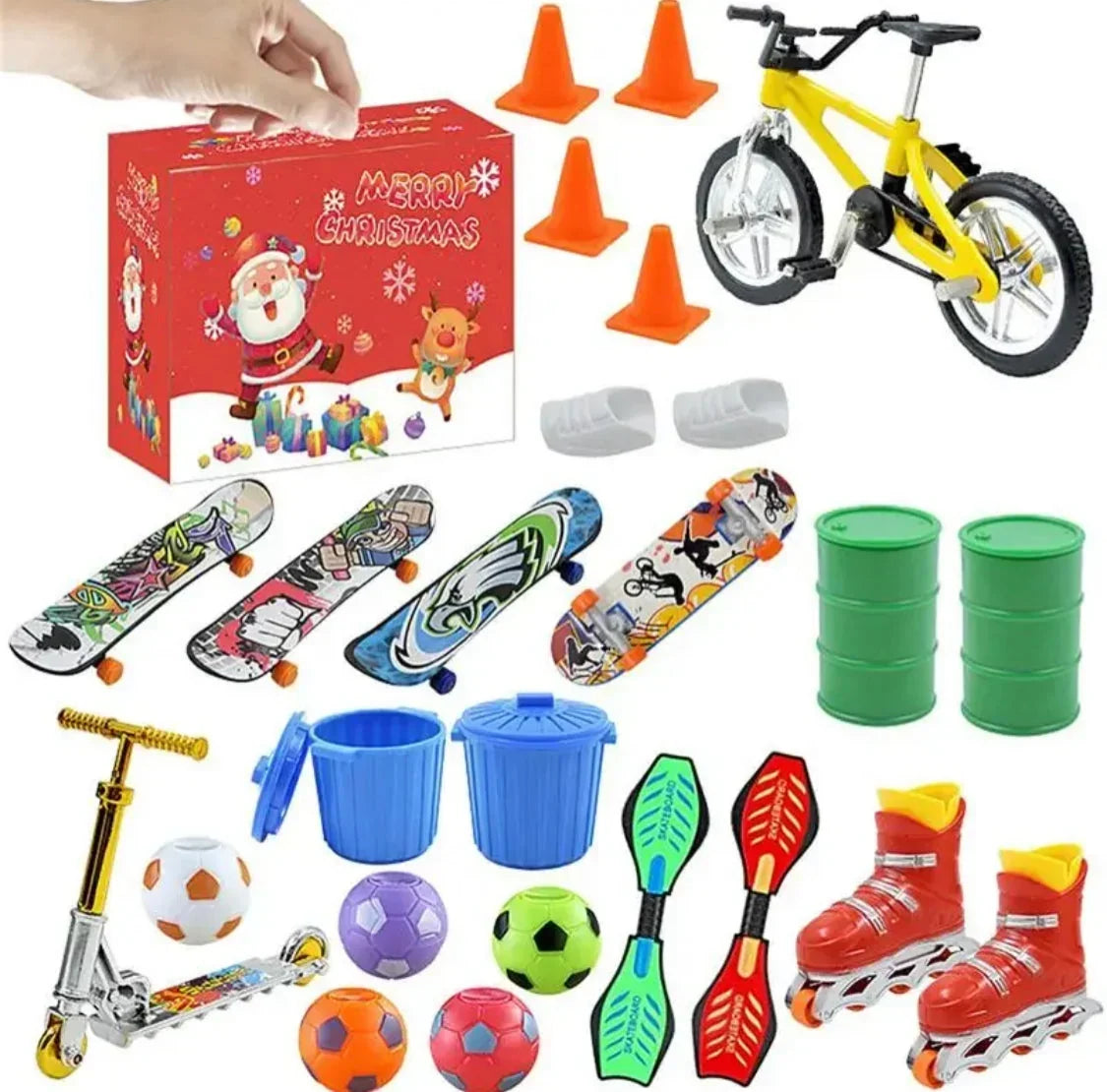 Fidgora | Fidget Toy Filler Set for Fill-Your-Own Advent Calendars, 24 Mini Toys