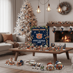 Christmas Motif Advent Calendar with 25 Compartments and Mini Surprises 2026