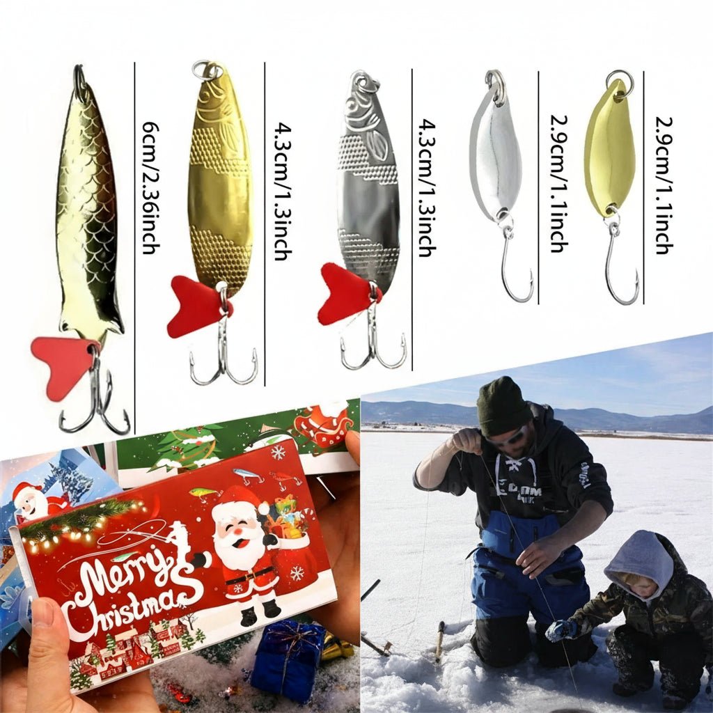 Fishing Tackle Advent Calendar 2026 with 73-Piece Angling Set