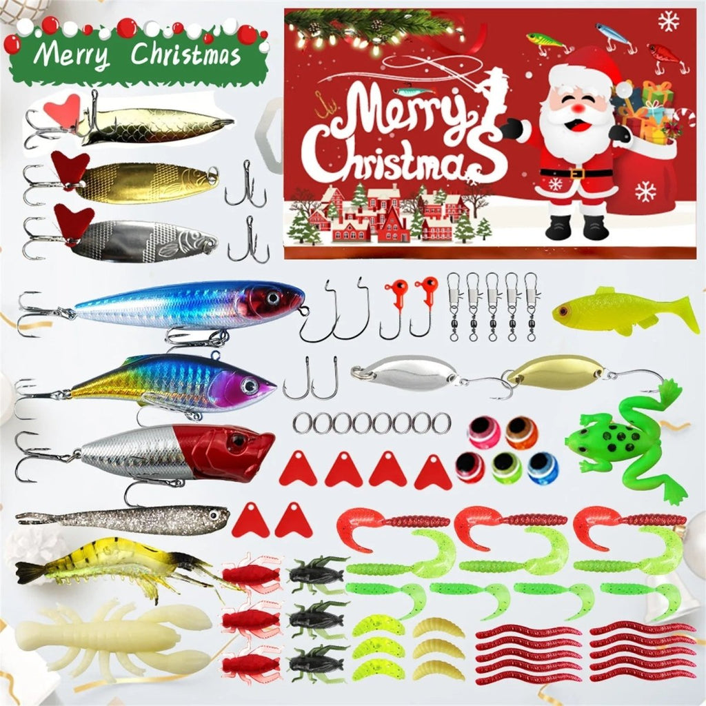 Fishing Tackle Advent Calendar 2026 with 73-Piece Angling Set