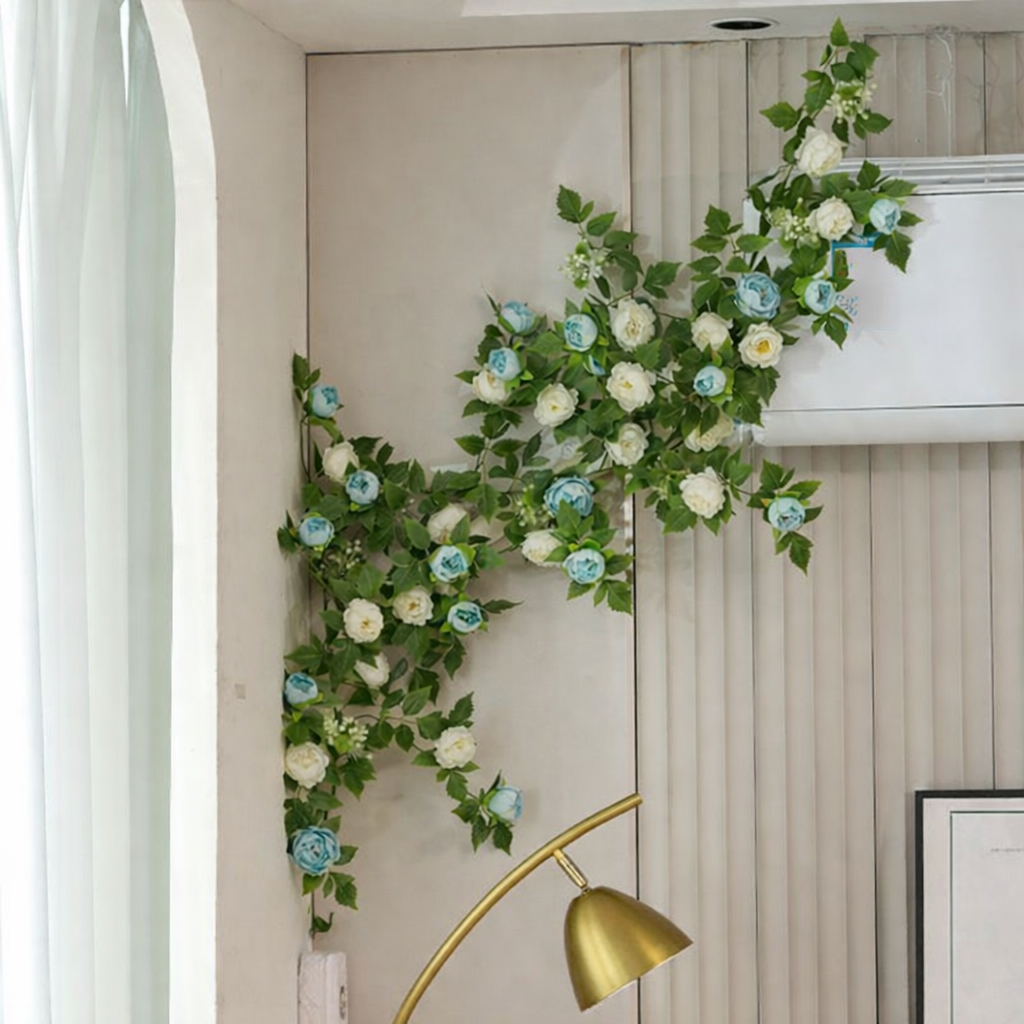LED String Lights with Pink Roses for Wall Decor – 5 Metre Decorative Fairy Lights