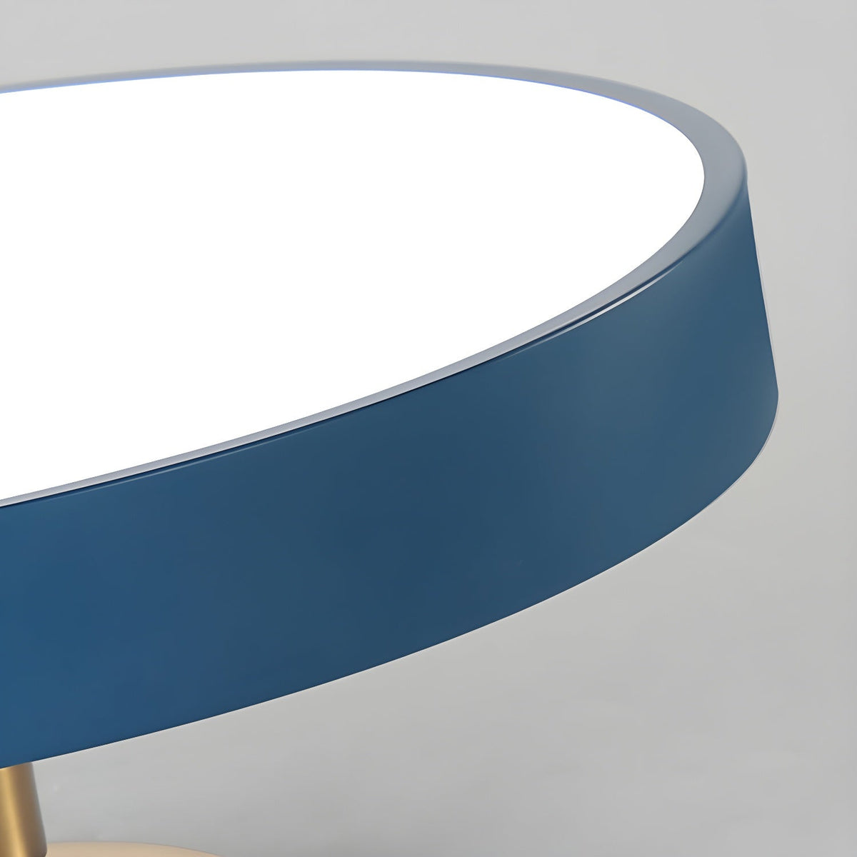 Isla Round Flush-Mount LED Ceiling Light – Black Metal with White Diffuser for Dining Rooms & Offices, Six Colours