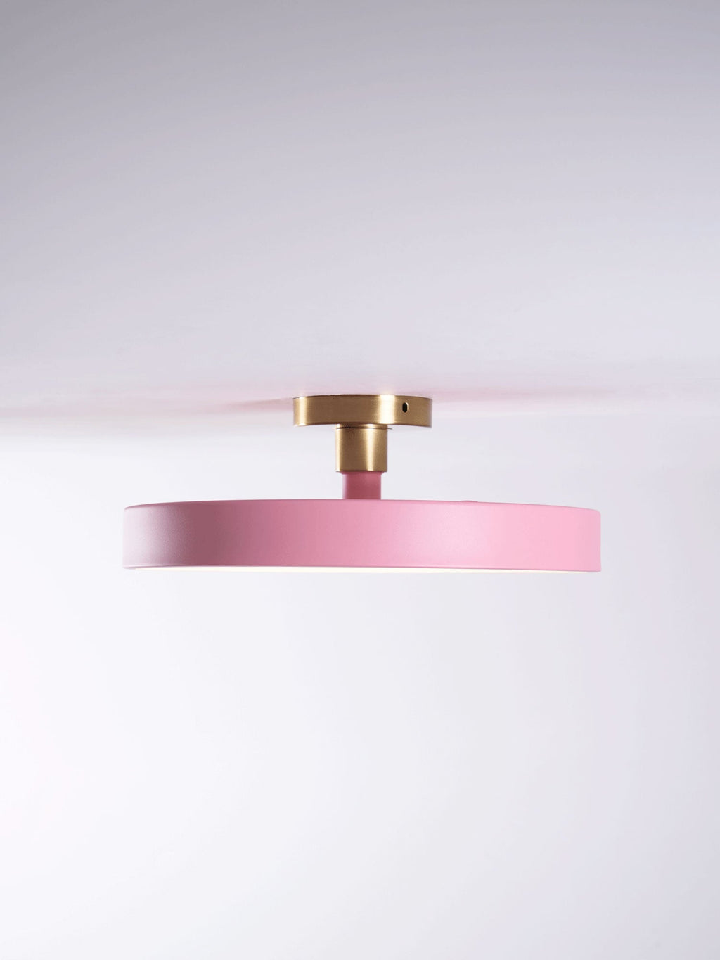 Isla Round Flush-Mount LED Ceiling Light – Black Metal with White Diffuser for Dining Rooms & Offices, Six Colours