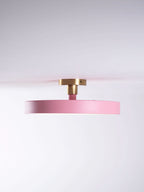 Isla Round Flush-Mount LED Ceiling Light – Black Metal with White Diffuser for Dining Rooms & Offices, Six Colours