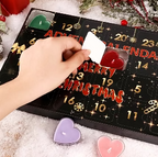 Candle Advent Calendar with 24 Heart-Shaped Candles 2026