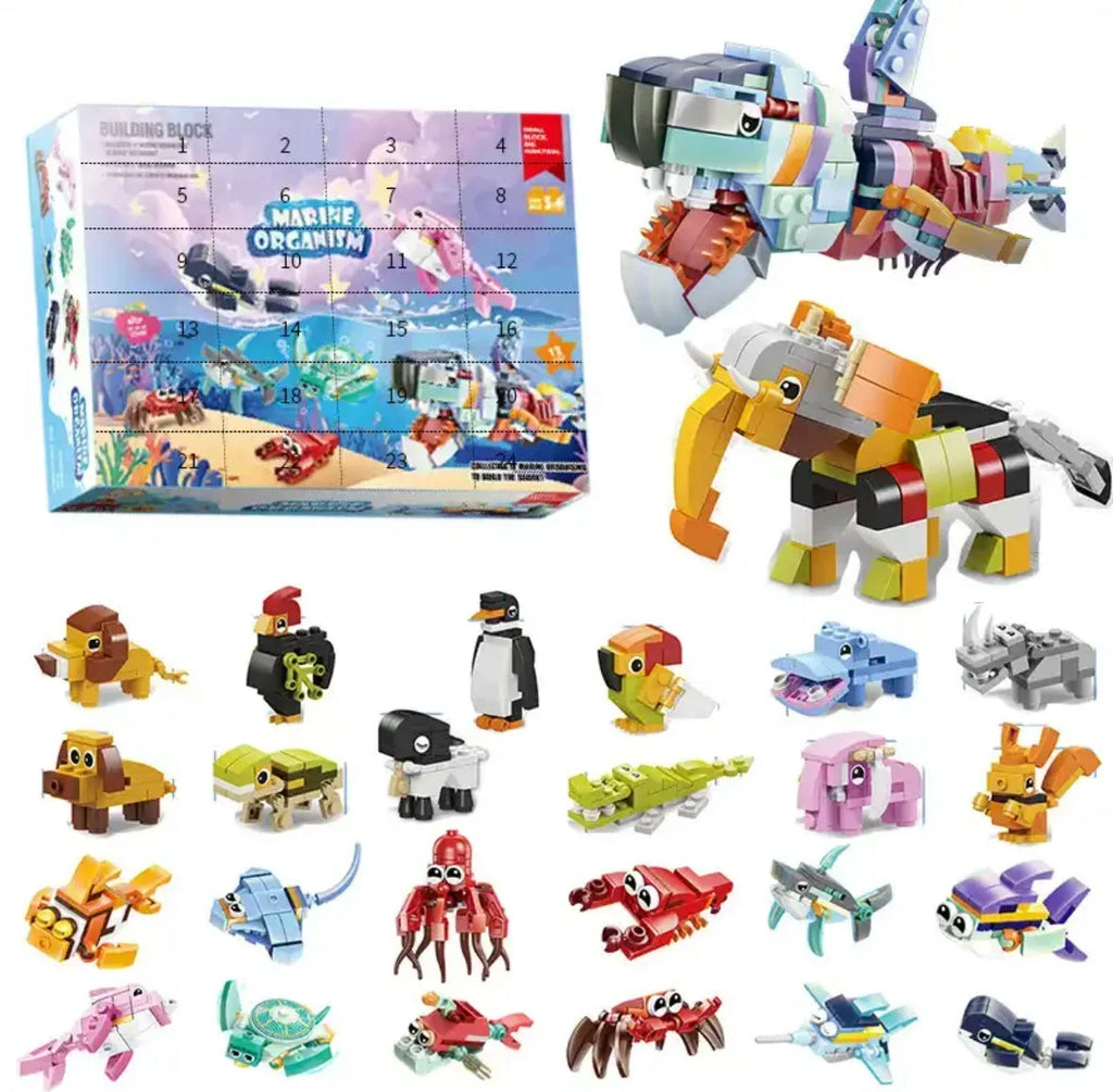 Building Blocks Advent Calendar with 24 Mini Brick Models 2026