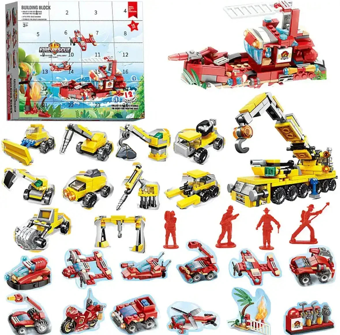 Building Blocks Advent Calendar with 24 Mini Brick Models 2026