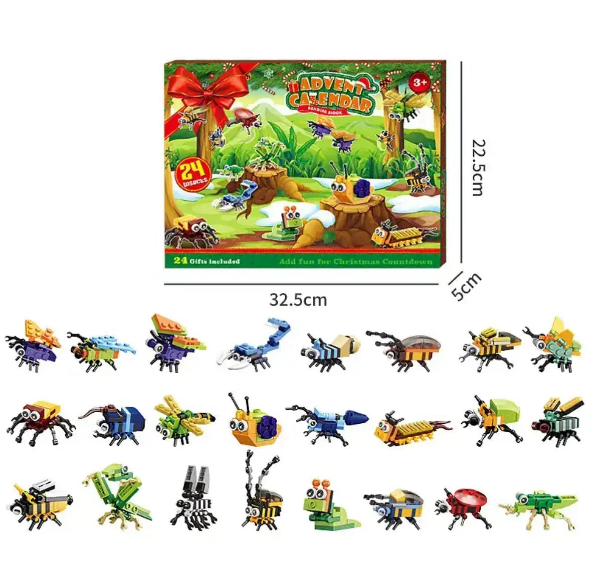 Building Blocks Advent Calendar with 24 Mini Brick Models 2026