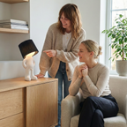 Cordless LED Table Lamp with Dimmer, 29 cm – Rechargeable, Decorative Night Light & Desk Lamp for Bedroom, Living Room & Office