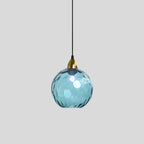 Smoked Glass Globe Pendant Light – Grey, E26, 20 cm, Mood Lighting for Dining Table, Living Room & Bedroom