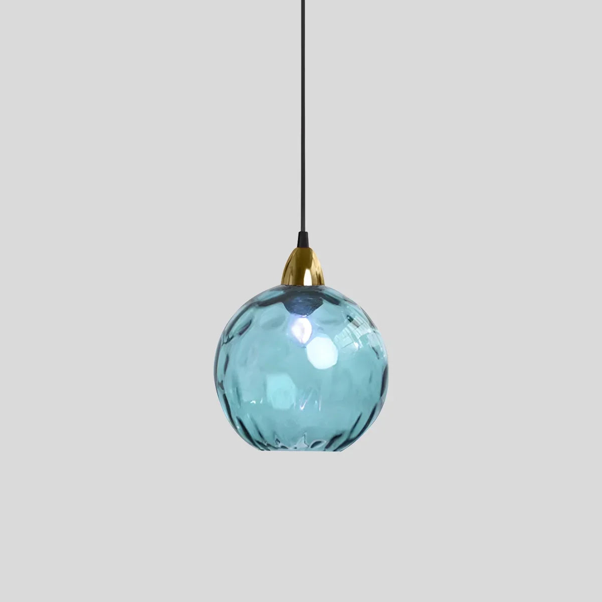 Smoked Glass Globe Pendant Light – Grey, E26, 20 cm, Mood Lighting for Dining Table, Living Room & Bedroom