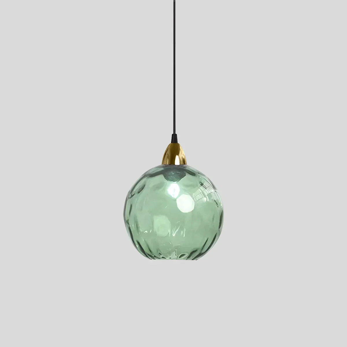 Smoked Glass Globe Pendant Light – Grey, E26, 20 cm, Mood Lighting for Dining Table, Living Room & Bedroom