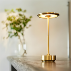 Cordless Rechargeable LED Table Lamp with Touch Dimming – Luxury Mood Light for Living Room & Bedroom