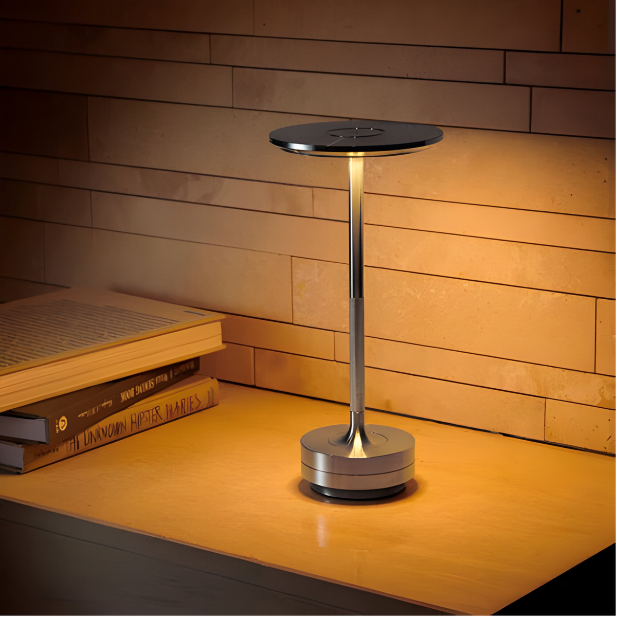 Cordless Rechargeable LED Table Lamp with Touch Dimming – Luxury Mood Light for Living Room & Bedroom