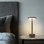 Cordless Rechargeable LED Table Lamp with Touch Dimming – Luxury Mood Light for Living Room & Bedroom