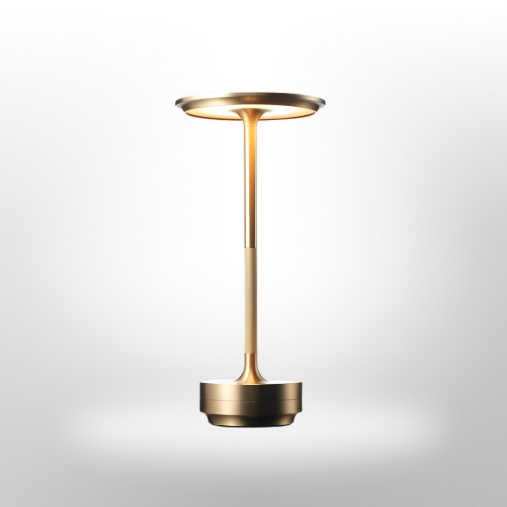 Cordless Rechargeable LED Table Lamp with Touch Dimming – Luxury Mood Light for Living Room & Bedroom