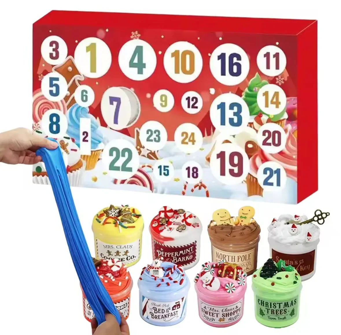 Slime Advent Calendar with 24 Pots of Slime 2026