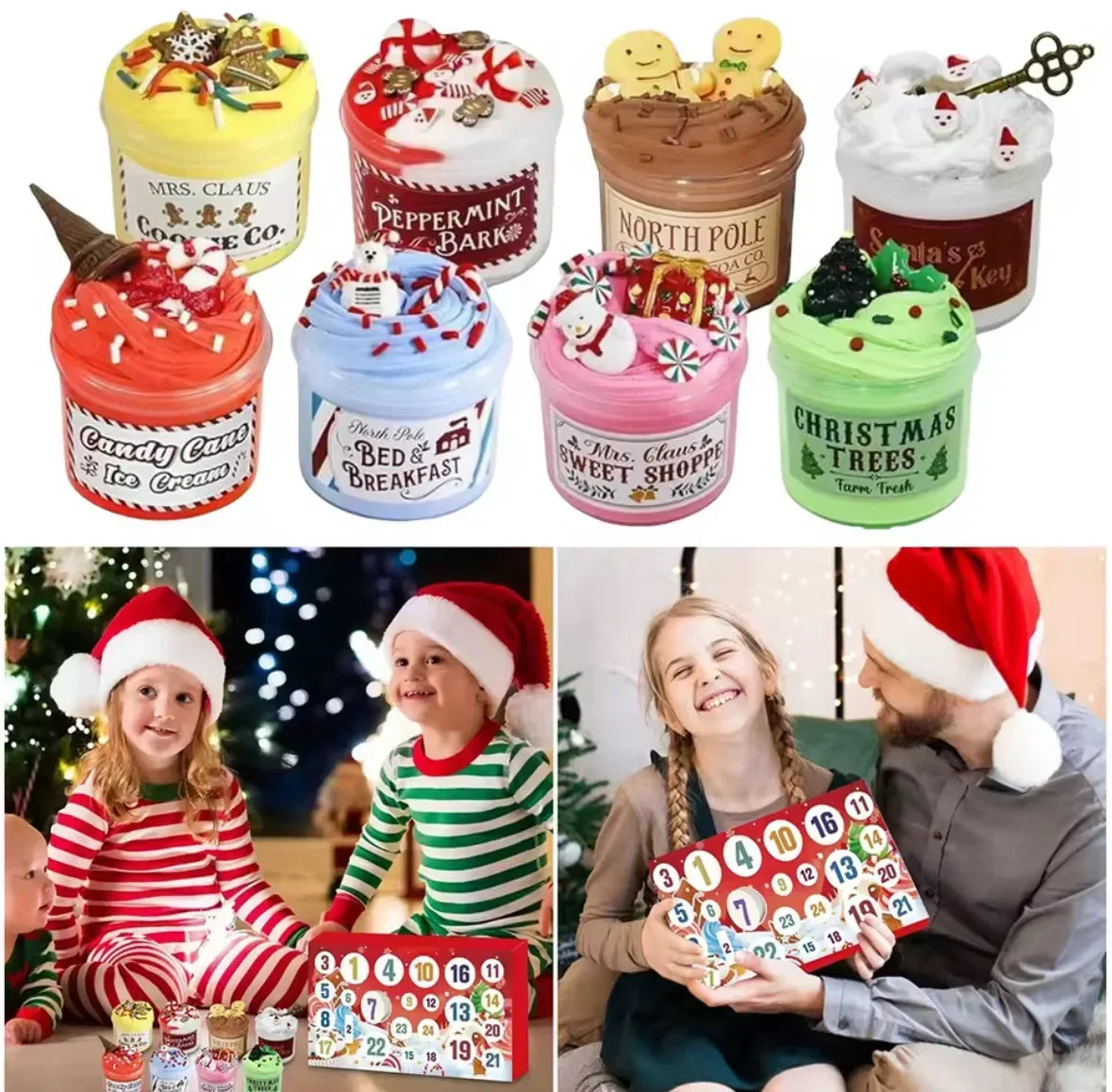 Slime Advent Calendar with 24 Pots of Slime 2026