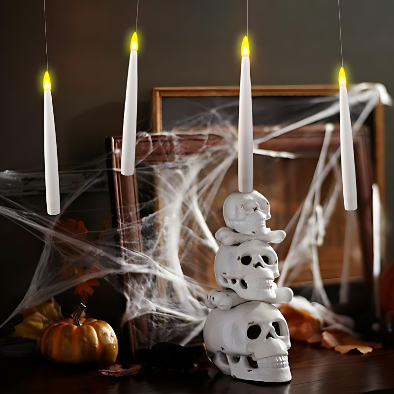 Floating LED Candles Set with Remote Control – Safe Decorative Mood Lighting for Living Room & Table